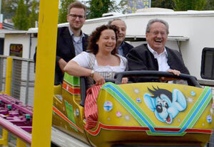 von rechts: Christian Ude, Harald Unfried, Ruth Müller, Thomas Schug