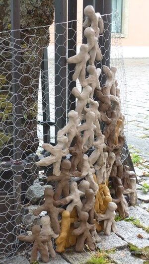 Installation und Foto: Christine Stark aus Saal