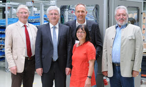 v.l.: Bernhard Roos, Erich Scheugenpflug, Johanna Werner-Muggendorfer, Peter Stranninger, Reinhold Perlak