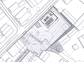 Ursprüngliche Planung eines Bürgerhauses
